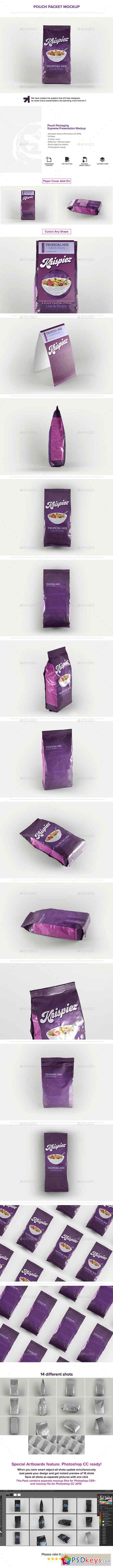 Pouch Packet Packaging Mockup 15503366