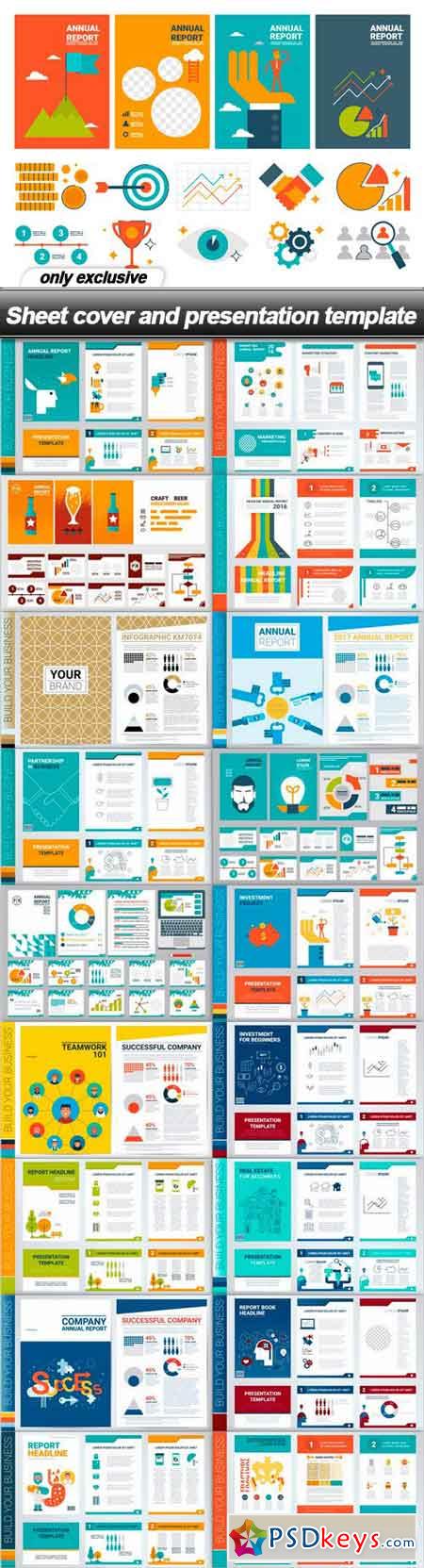 Sheet cover and presentation template - 19 EPS