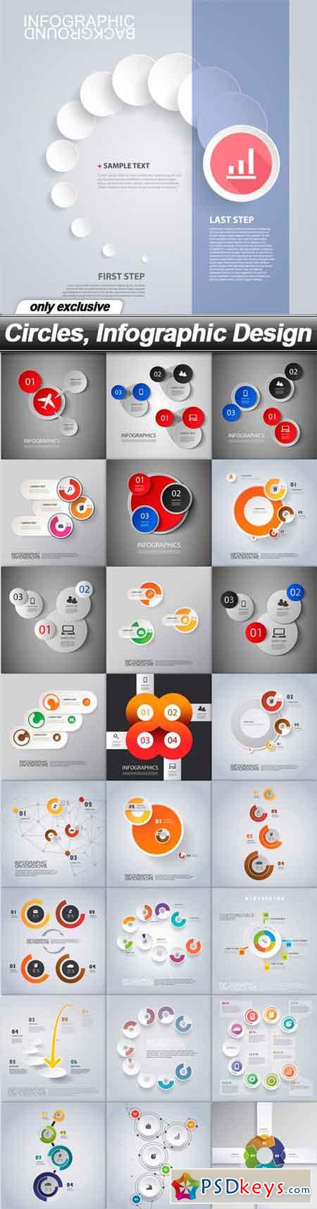 Circles, Infographic Design - 25 EPS
