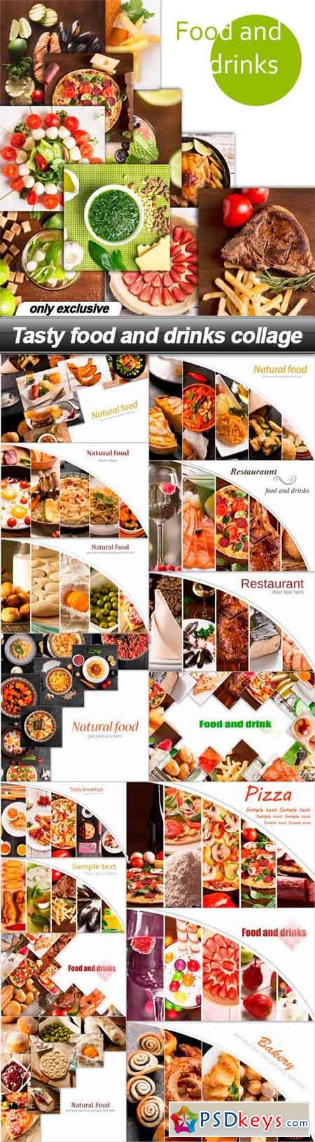 Tasty food and drinks collage - 16 UHQ JPEG