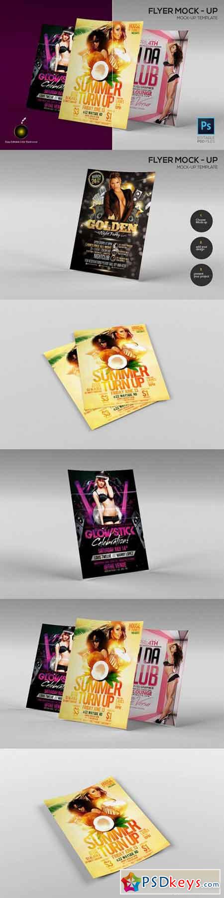 Download A4 Flyer Mock-up template (5 PSD) 925892 » Free Download ...