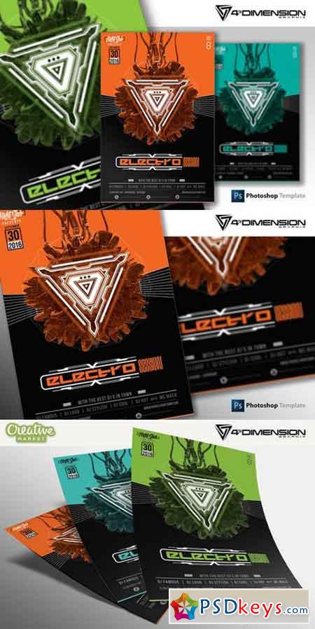 Electro Session Flyer Template 923616