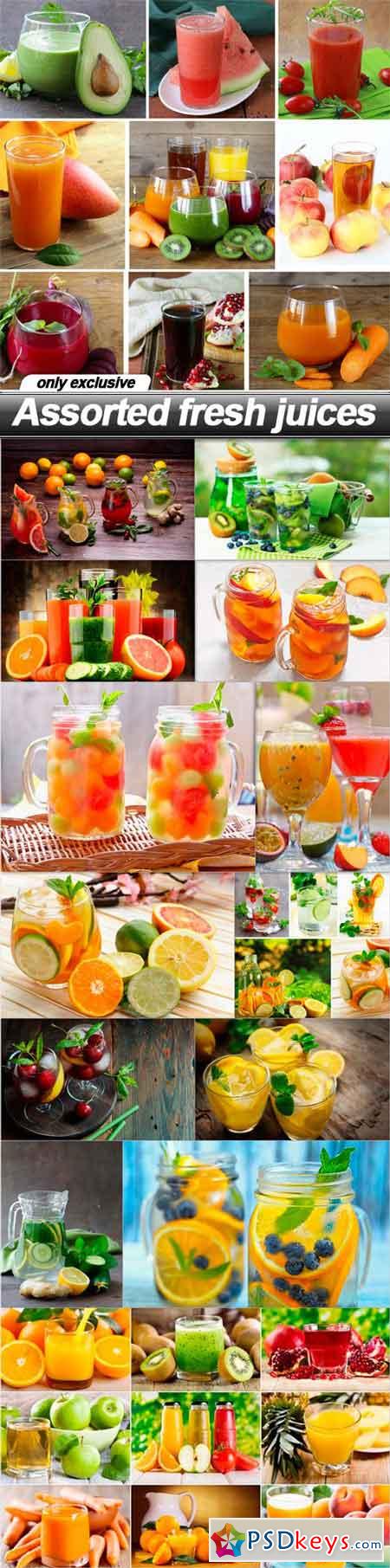 Assorted fresh juices - 14 UHQ JPEG