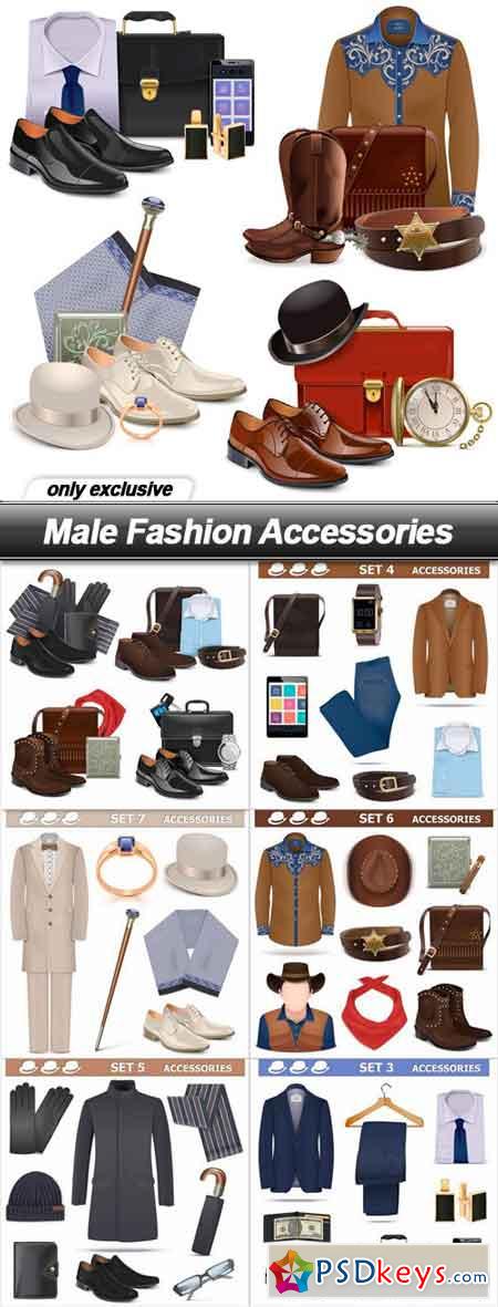 Male Fashion Accessories - 7 EPS
