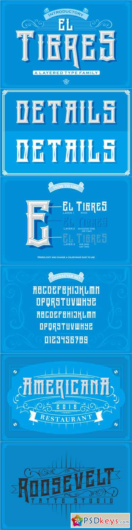 El Tigres Typeface 717541
