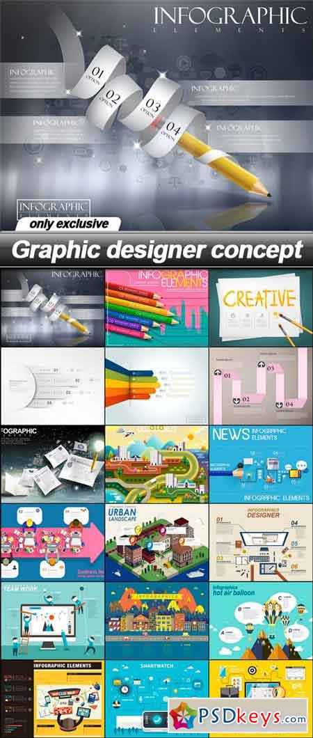 Graphic designer concept - 18 EPS