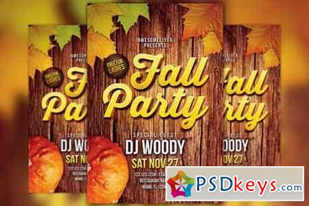 Fall Party Flyer Template 105955