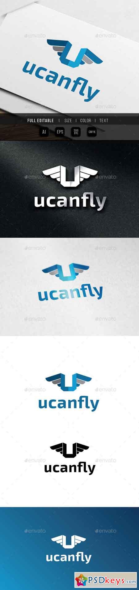 Letter U - Fly Wing Logo 9930617