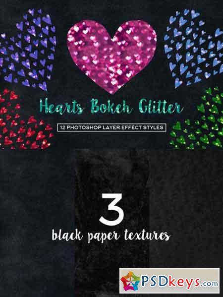 Hearts Bokeh Glitter 837406
