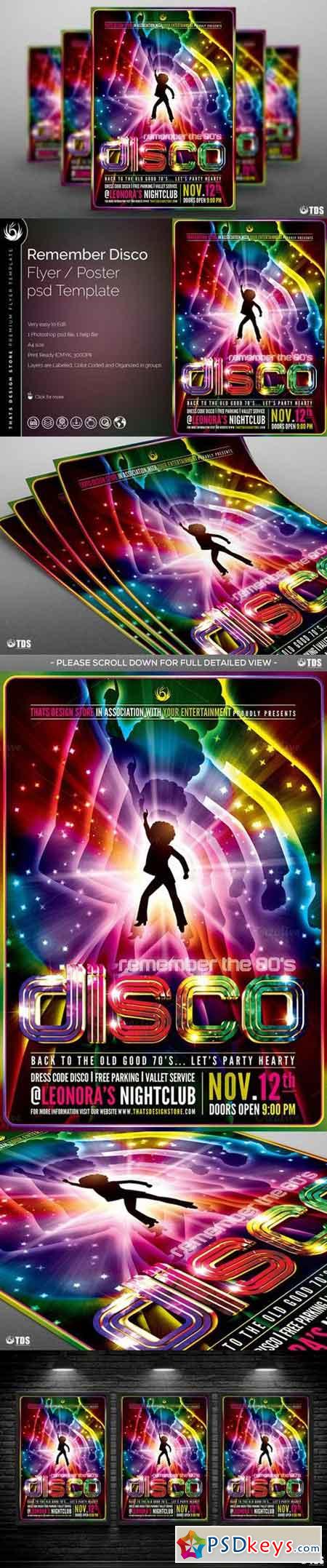 Remember Disco Flyer Template 770244
