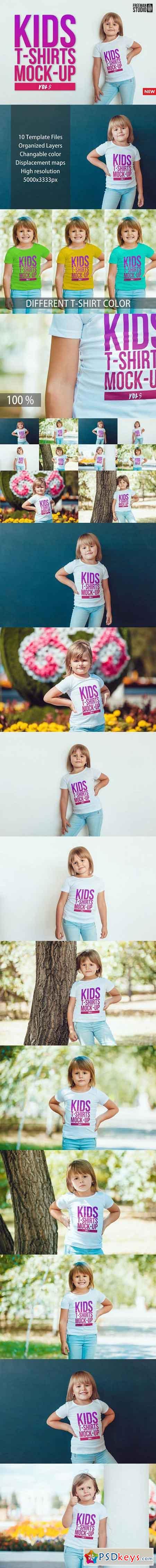 Kids T-Shirt Mock-Up Vol 5 939623