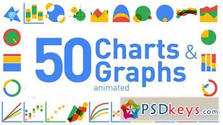 50 Animated Charts & Graphs 17600903 - After Effects Projects