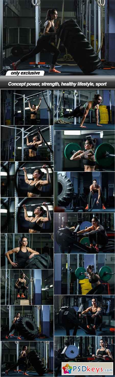 Concept power, strength, healthy lifestyle, sport - 15 UHQ JPEG