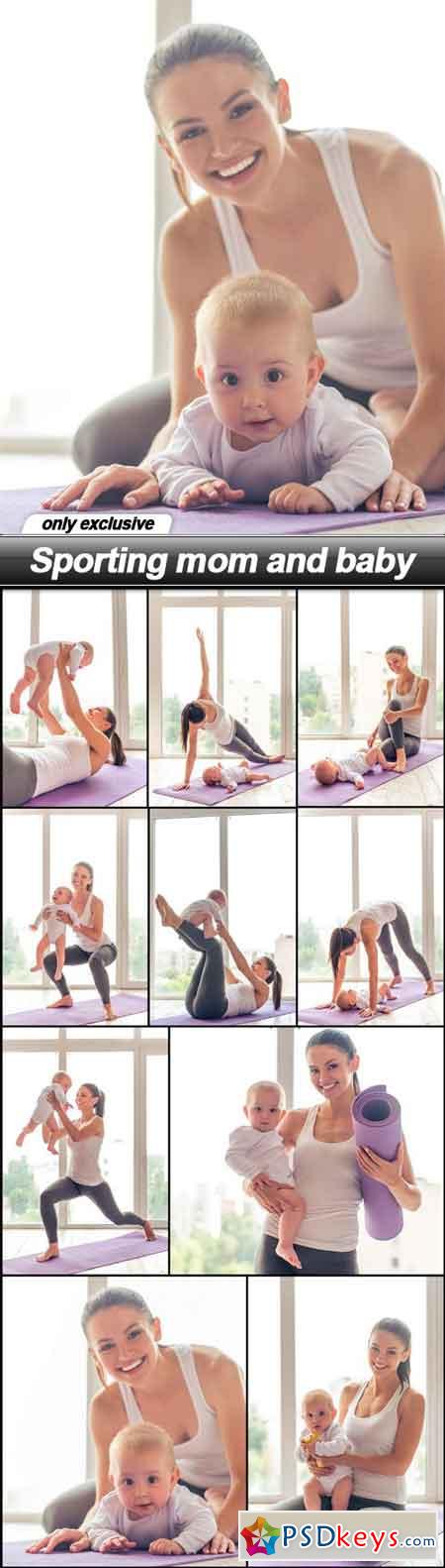 Sporting mom and baby - 10 UHQ JPEG