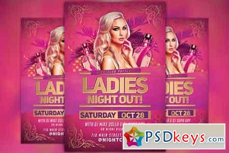 Ladies Night Out Party Flyer 929706