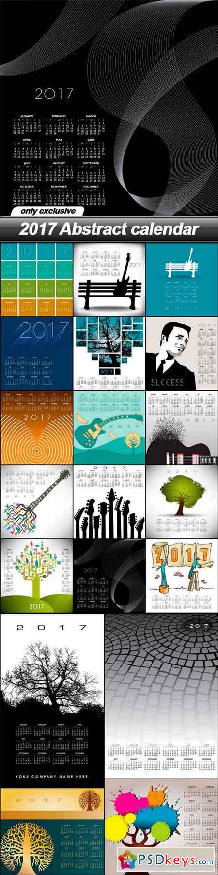 2017 Abstract calendar - 19 EPS