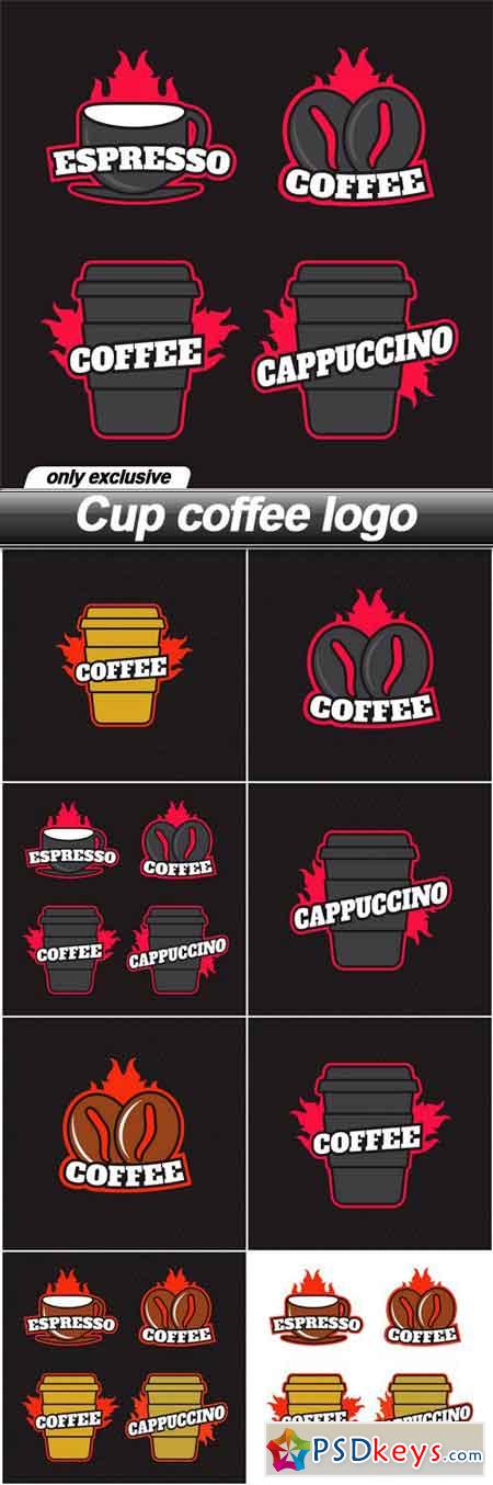 Cup coffee logo - 9 EPS