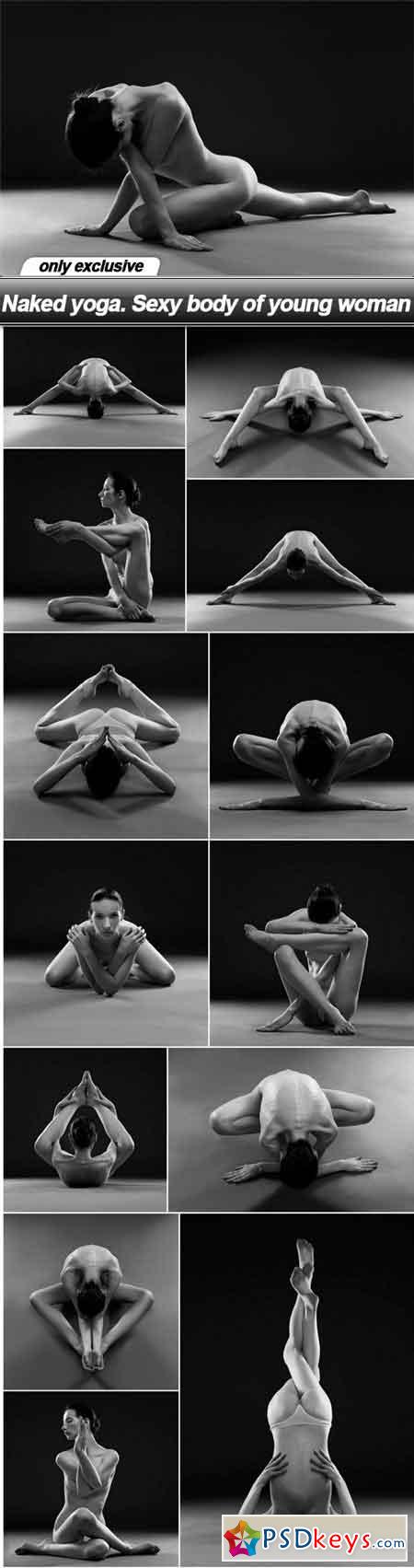 Naked yoga. Sexy body of young woman - 14 UHQ JPEG