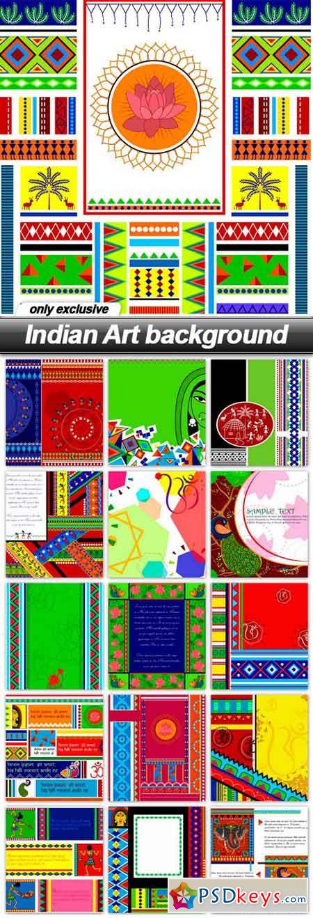 Indian Art background - 16 EPS