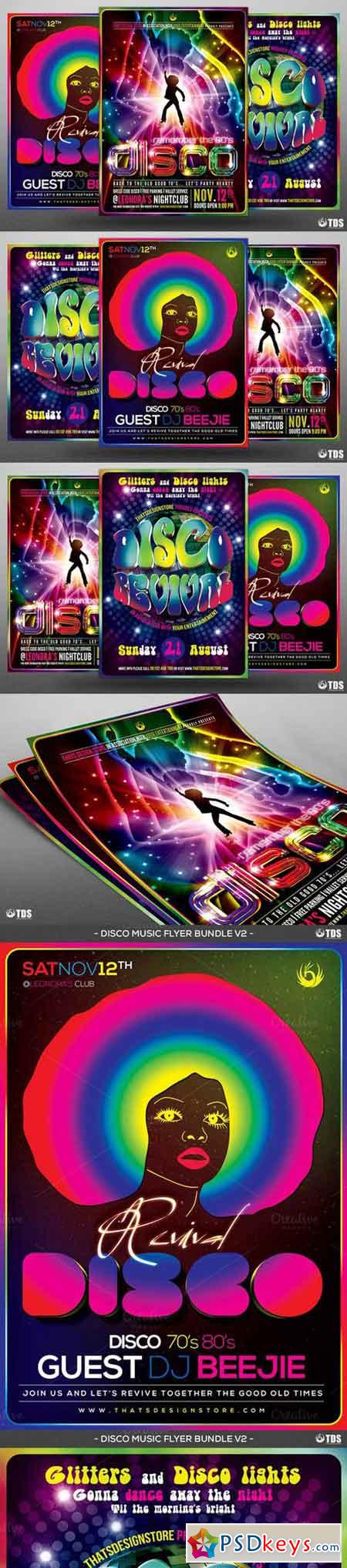 Disco Music Flyer Bundle V2 957559