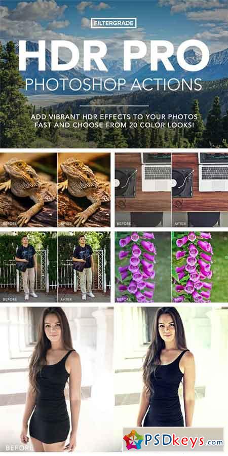 HDR PRO Photoshop Actions 951469
