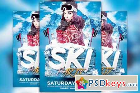 Ski Party Flyer Template 955227