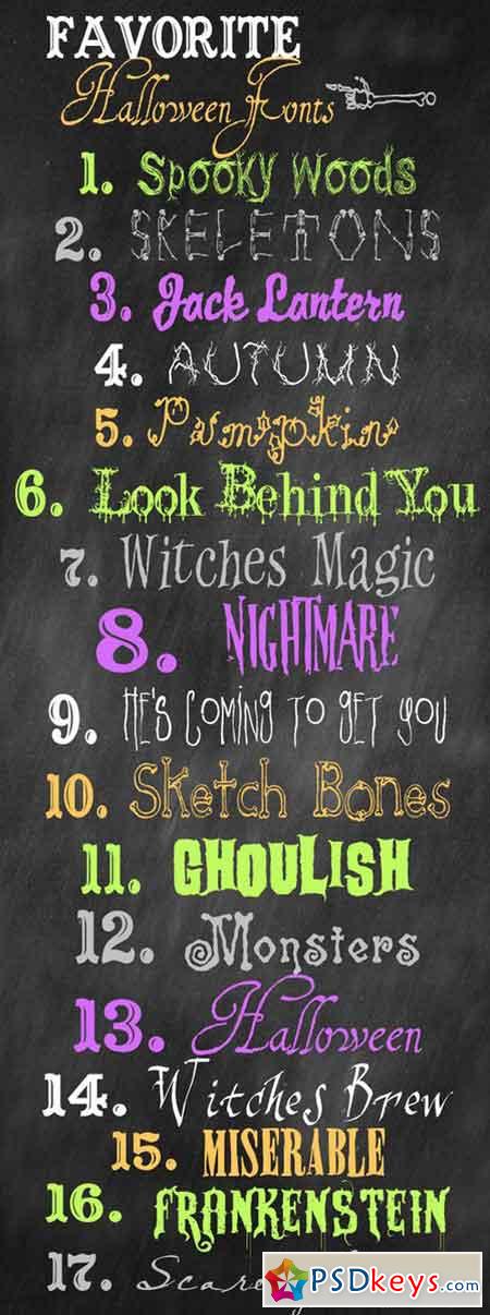 Favorite Halloween Fonts