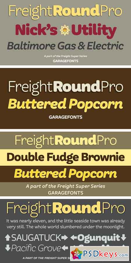 Freight Round Pro Font Family