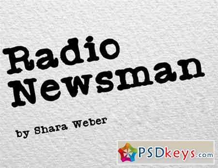Radio Newsman Font