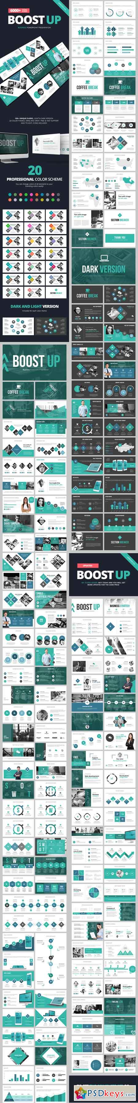 Boost Up  Business Powerpoint Template 18294005