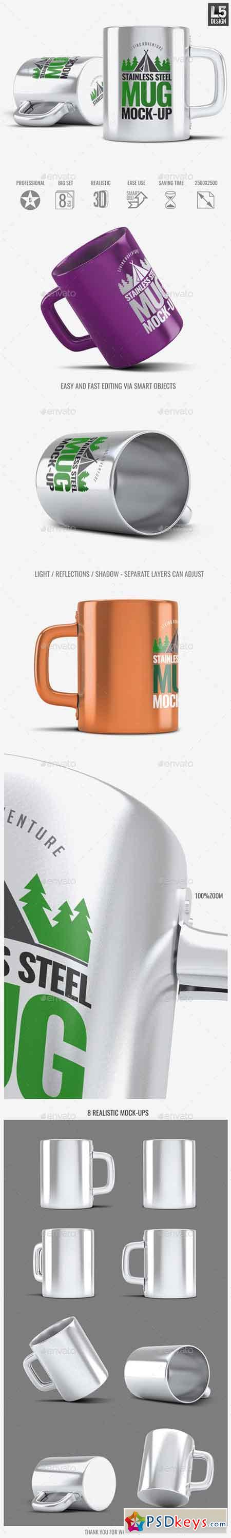 Stainless Steel Mug Mock-Up 17089936