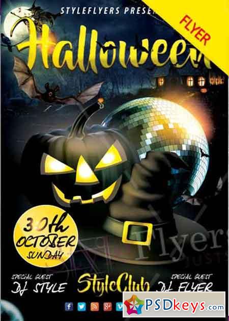Halloween V25 PSD Flyer Template