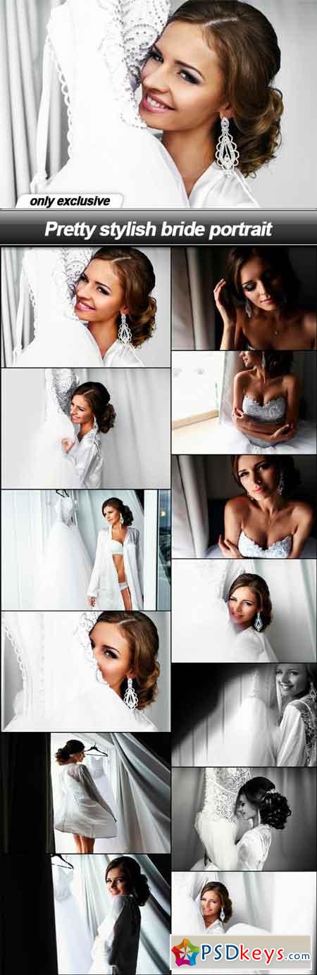 Pretty stylish bride portrait - 13 UHQ JPEG