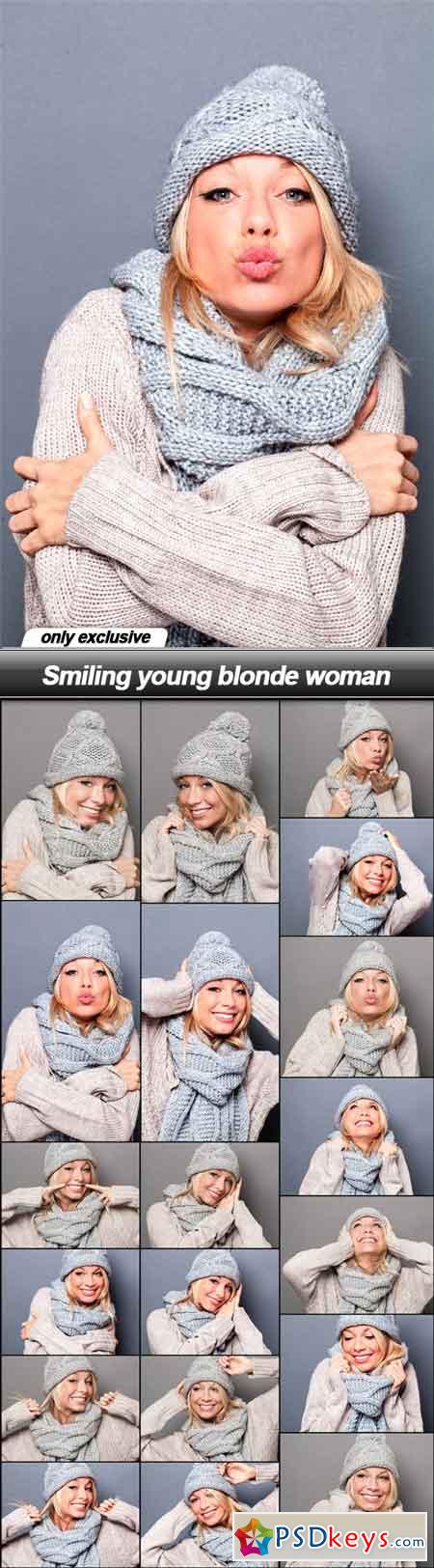 Smiling young blonde woman - 19 UHQ JPEG