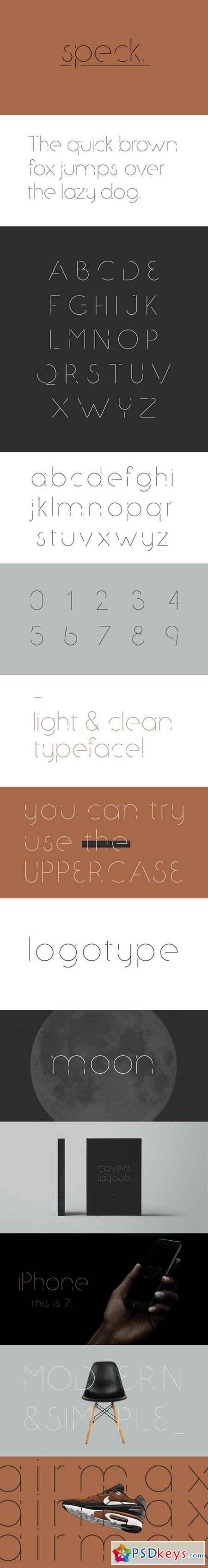 Speck Display - Typeface