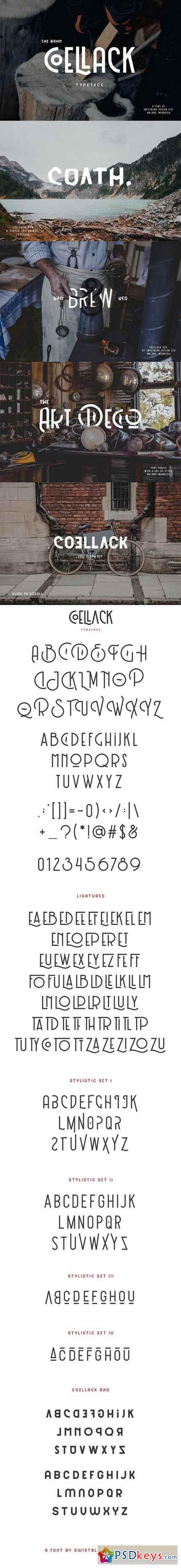 Coellack typeface 975003