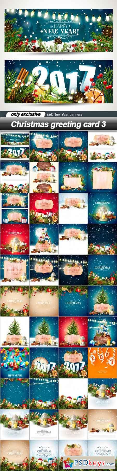 Christmas greeting card 3 - 44 EPS