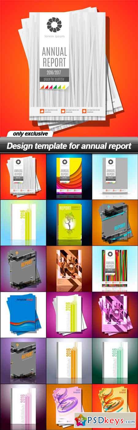 Design template for annual report - 18 EPS