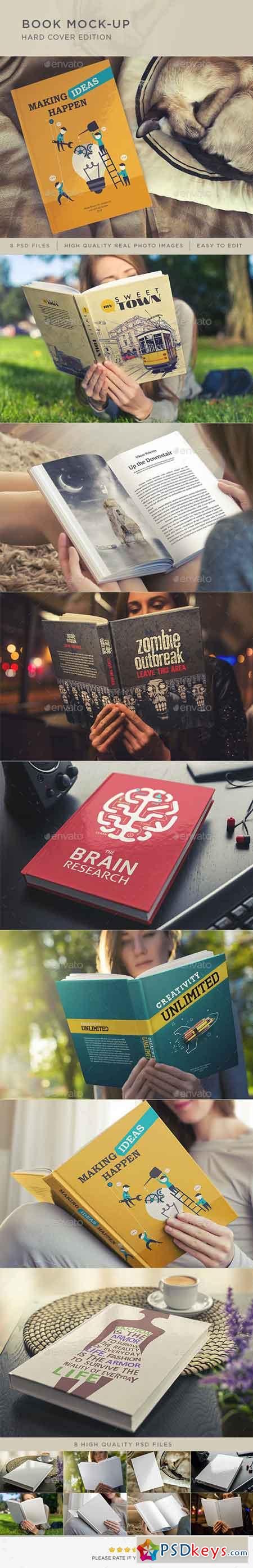 Book Mock-Up Hard Cover Edition 8972454