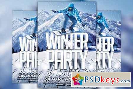 Winter Party Flyer Template 977666