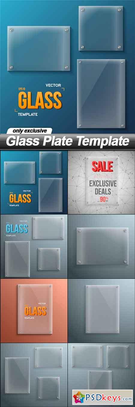 Glass Plate Template - 8 EPS