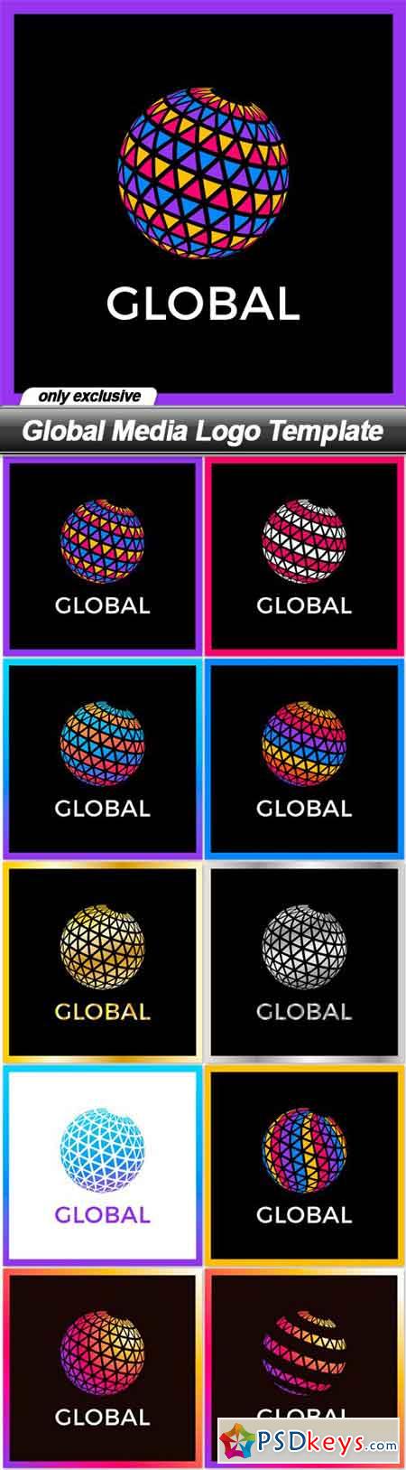 Global Media Logo Template - 10 EPS