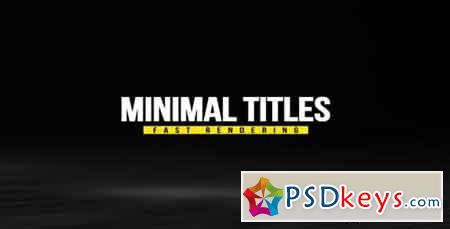 Minimal Titles Pack 18237383 - After Effects Projects