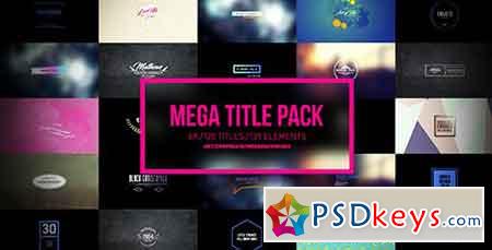 Mega Titles 4K Project 17112586 - After Effects Projects