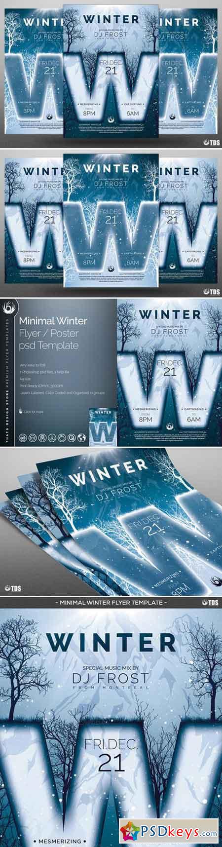 Minimal Winter Flyer Template 956925