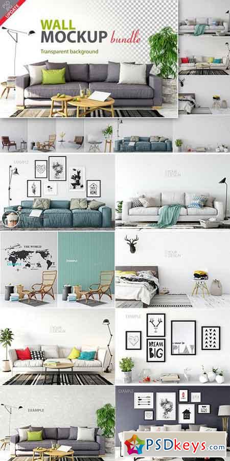 Wall Mockup - Bundle Vol. 1 914930