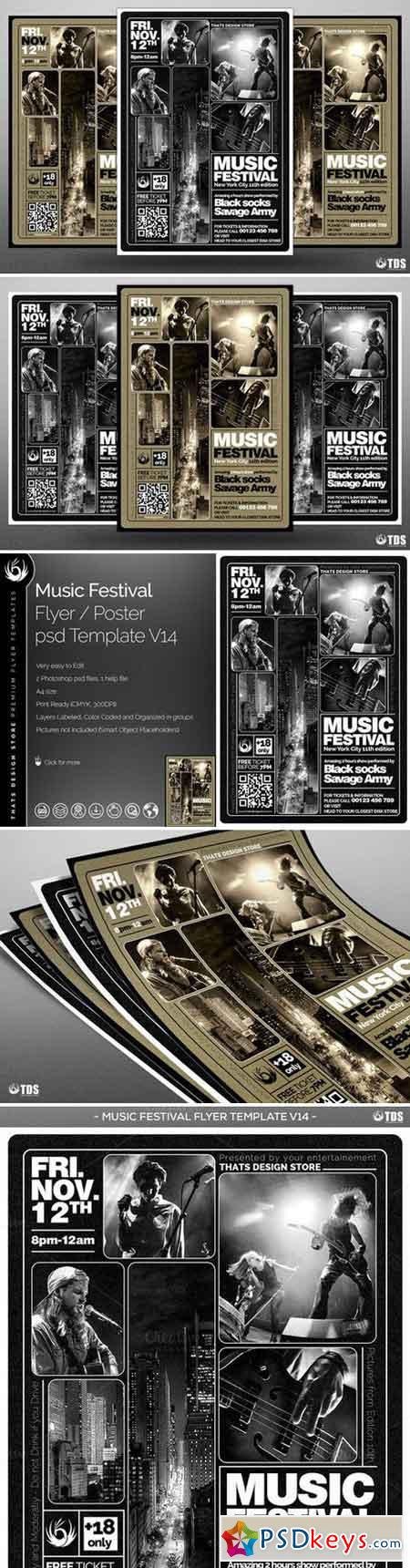 Music Festival Flyer Template V14 649134