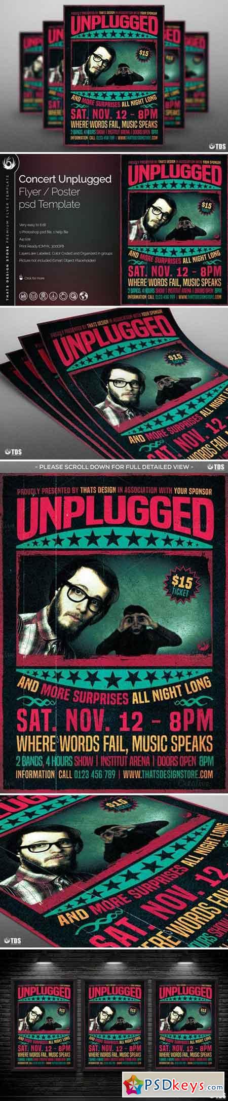 Concert Unplugged Flyer Template 791477