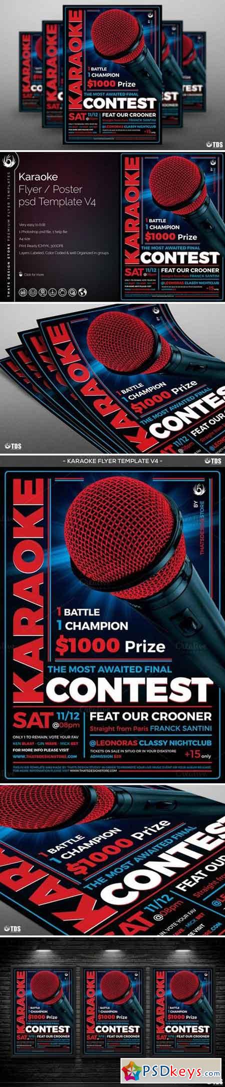 Karaoke Flyer Template V4 907556