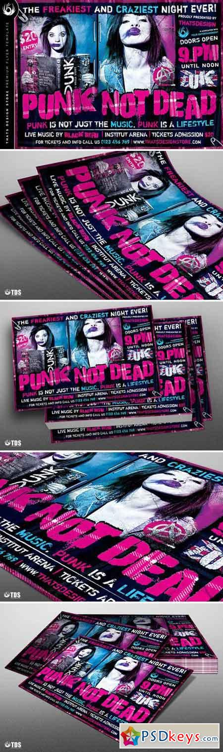 Punk Not Dead Flyer Template 813666